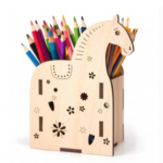 Laser Cut Horse Pen Holder File Pencil Box Svg