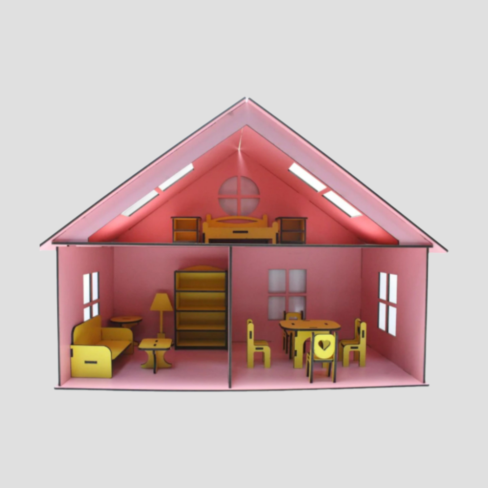 Laser Cut Dollhouse Kit Files Miniature Furniture Svg