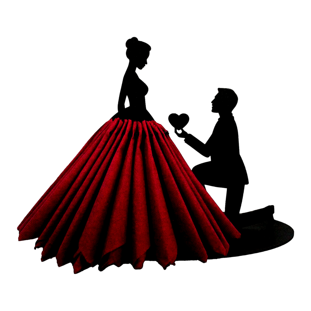 Laser Cut Wedding Napkin Holder File Mr and Mrs Svg