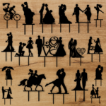 Laser Cut Mr and Mrs Cake Topper File Wedding Bundle Svg