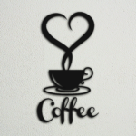 Laser Cut Love Coffee File Wall Decor Svg