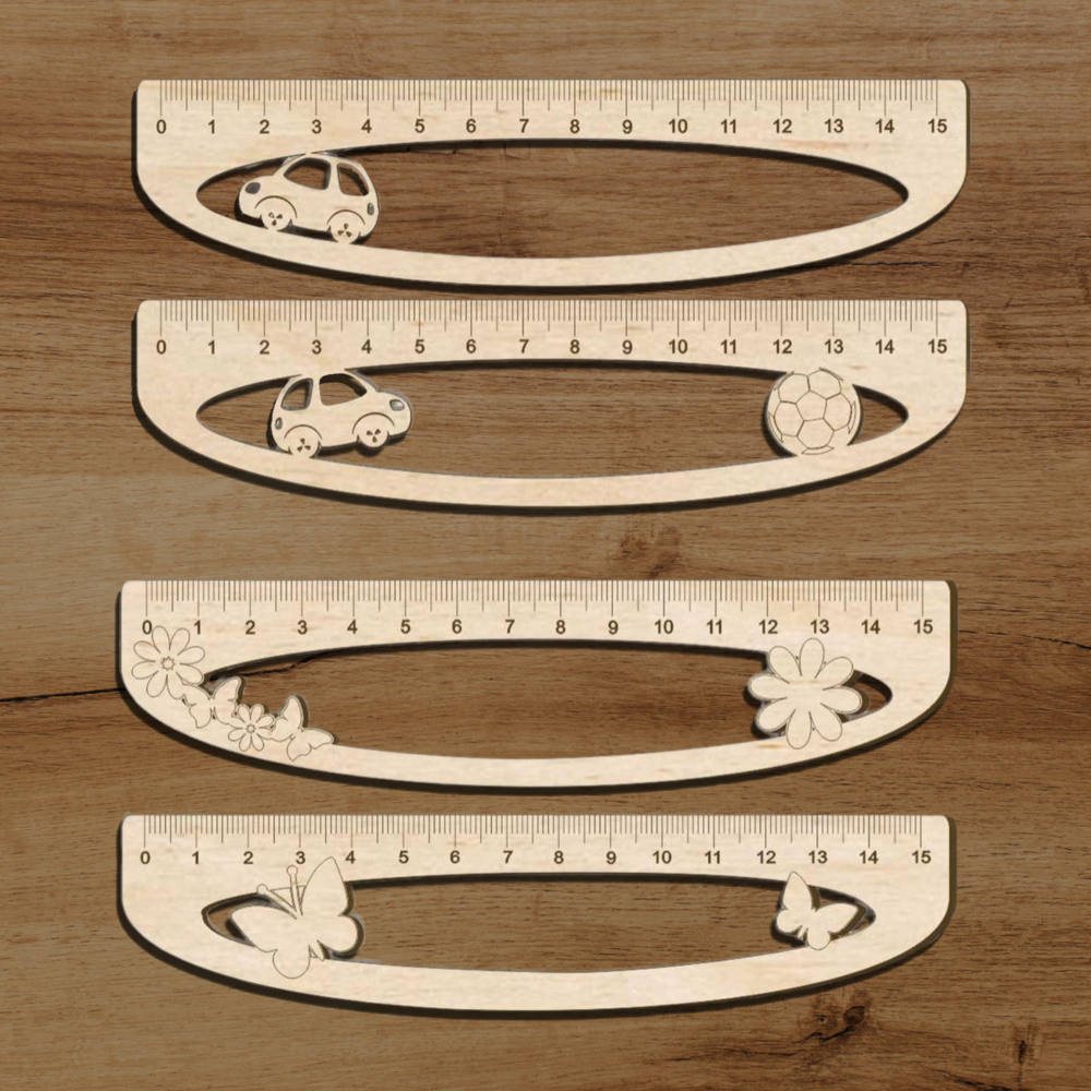 Free Laser Cut Ruler Bundle for Kids Svg File