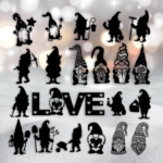 Laser Cut Gnome Bundle Files Christmas Svg