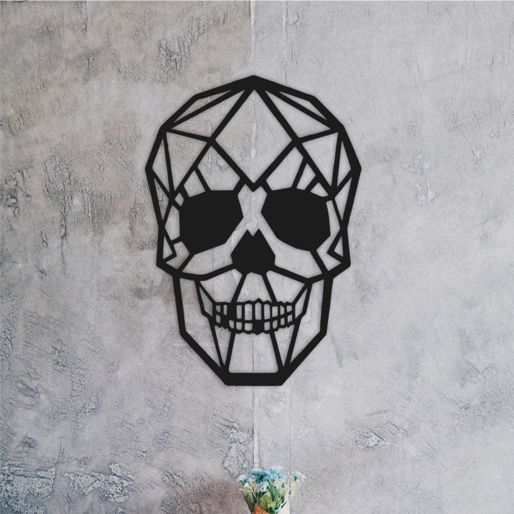 Laser Cut Geometric Skull Design File Skeleton Svg