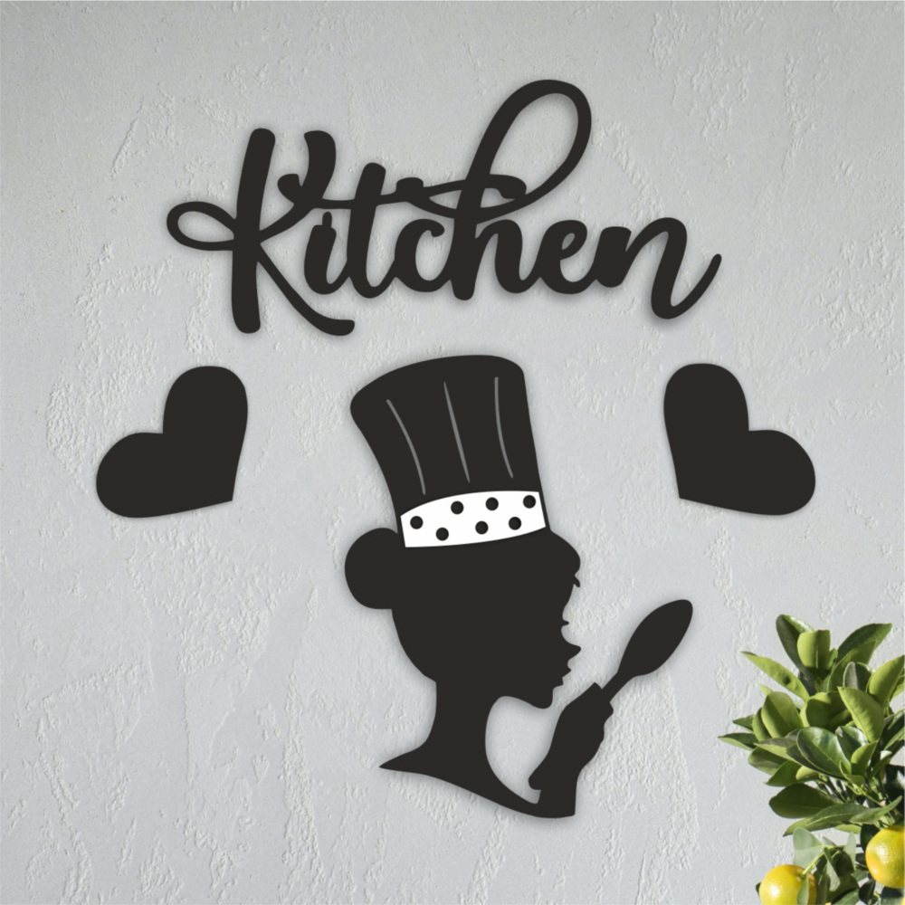 Laser Cut Kitchen Queen Wall Art Svg File