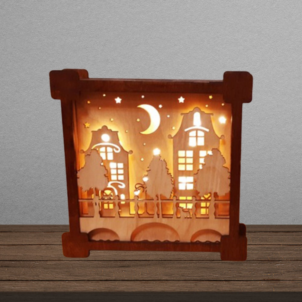 Laser Cut Multi Layer Night Light Lamp Svg Files - Image 2