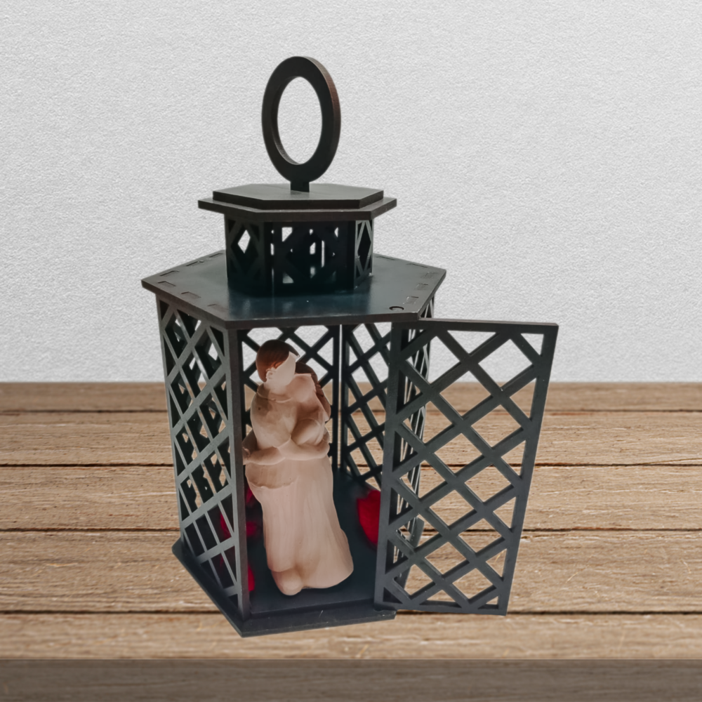 Laser Cut Lantern Candle Holder File Light Box Lamp Svg - Image 3