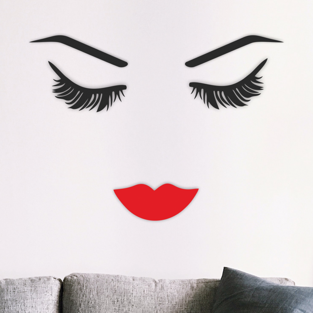 Laser Cut Women Face Svg Wall Decor Files - Image 2