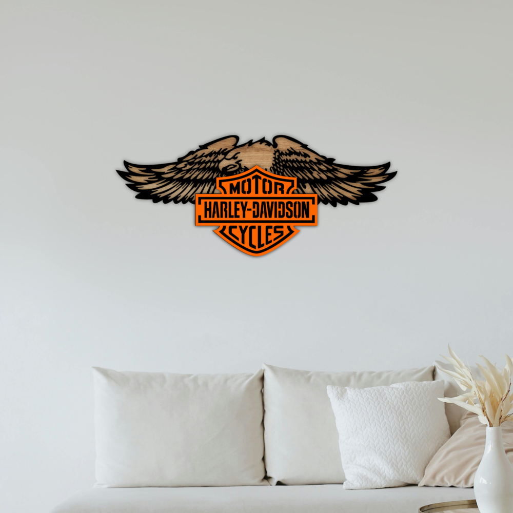 Multilayer Harley Davidson Laser Cut Files SVG & DXF Download - Image 2