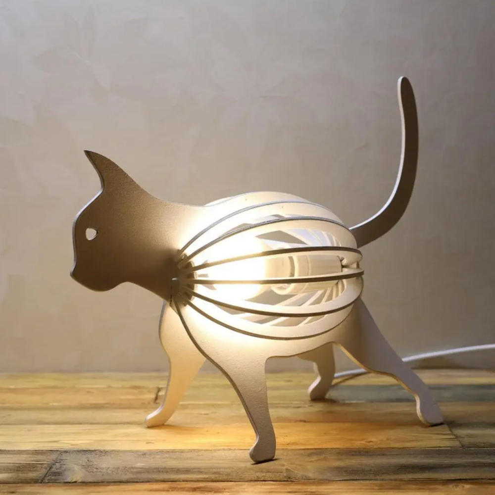 Laser Cut Cat Lamp Template Files - Decorative Lampshade Design - Image 2