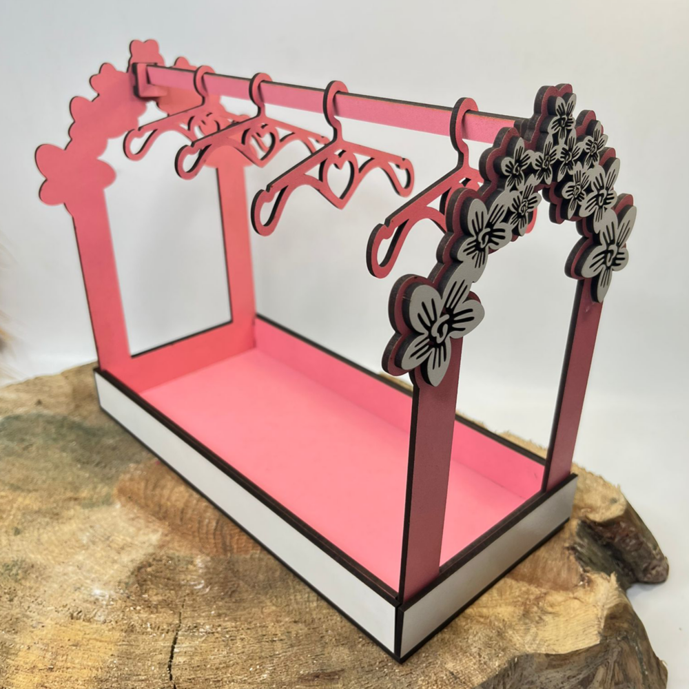 Laser Cut Jewelry Stand File - Necklace Organizer SVG & DXF - Image 2